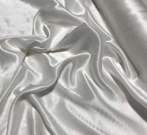 White - Sandwashed Silk Charmeuse