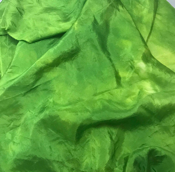 Apple Green - Hand Dyed Silk Habotai