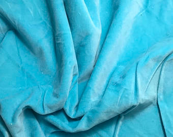 Aquamarine - Hand Dyed Cotton Velveteen