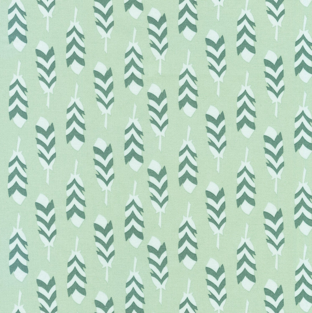Arctic Arrows Desert Green - Robert Kaufman Cotton Fabric