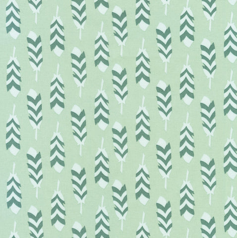 Arctic Arrows Desert Green - Robert Kaufman Cotton Fabric