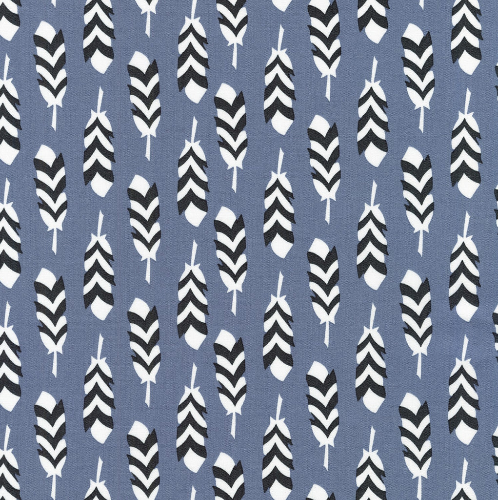 Arctic Arrows Slate - Robert Kaufman Cotton Fabric