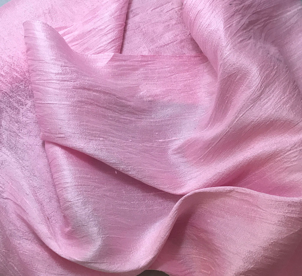 Ballerina Pink - Hand Dyed Silk Dupioni