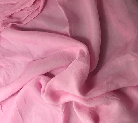 Ballerina Pink - Hand Dyed Soft Silk Organza