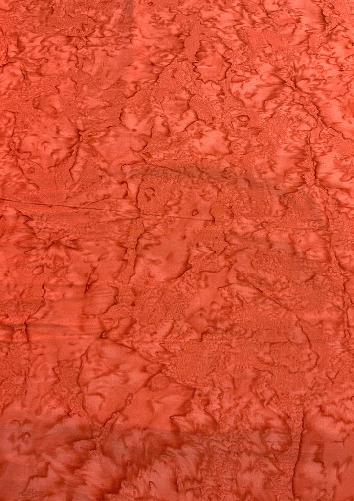 Blood Orange Shadows - Banyan Batik Tone on Tone 100% Cotton Fabric