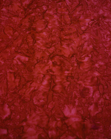 Brick Red Shadows - Banyan Batik Tone on Tone 100% Cotton Fabric