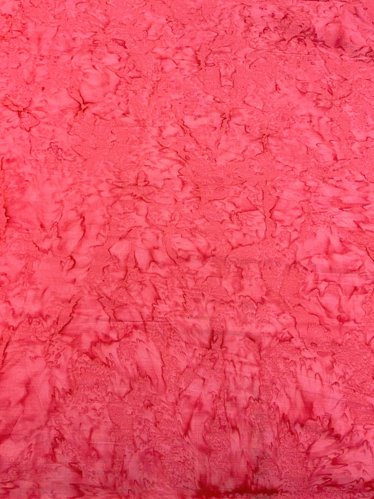 Bubblegum Pink Shadows - Banyan Batik Tone on Tone 100% Cotton Fabric