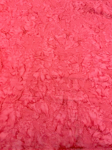 Bubblegum Pink Shadows - Banyan Batik Tone on Tone 100% Cotton Fabric