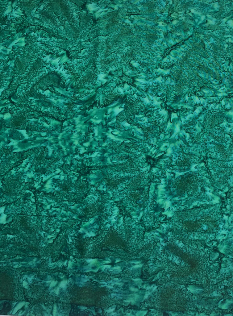 Forest Green Shadows - Banyan Batik Tone on Tone 100% Cotton Fabric