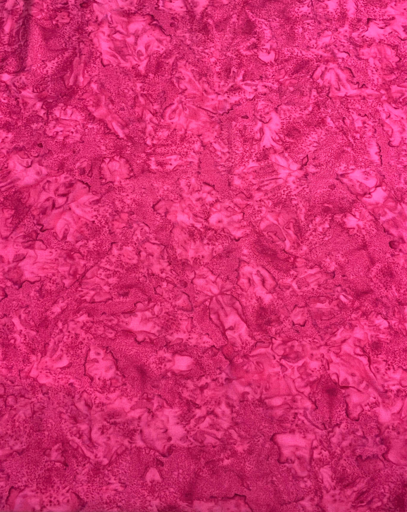 Fuchsia Pink Shadows - Banyan Batik Tone on Tone 100% Cotton Fabric
