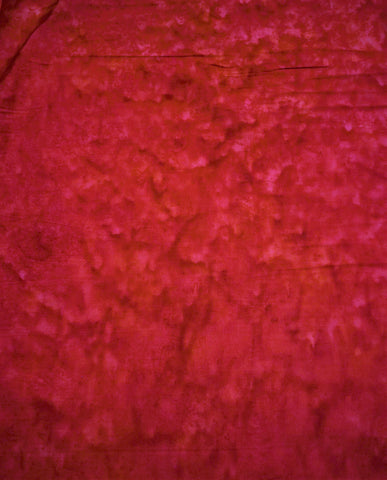 Scarlet Red Shadows - Banyan Batik Tone on Tone 100% Cotton Fabric