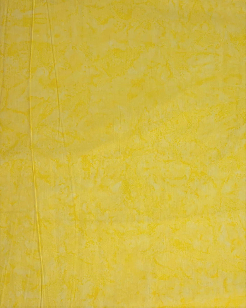 Sunshine Yellow Shadows - Banyan Batik Tone on Tone 100% Cotton Fabric