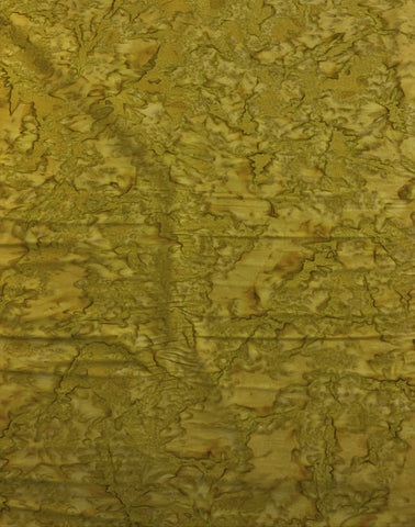 Yellow Green Shadows - Banyan Batik Tone on Tone 100% Cotton Fabric