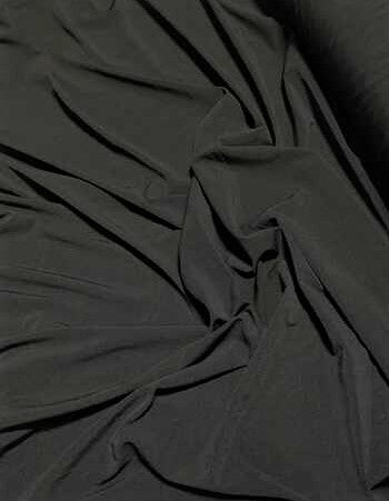 Black - Polyester Stretch Knit Fabric
