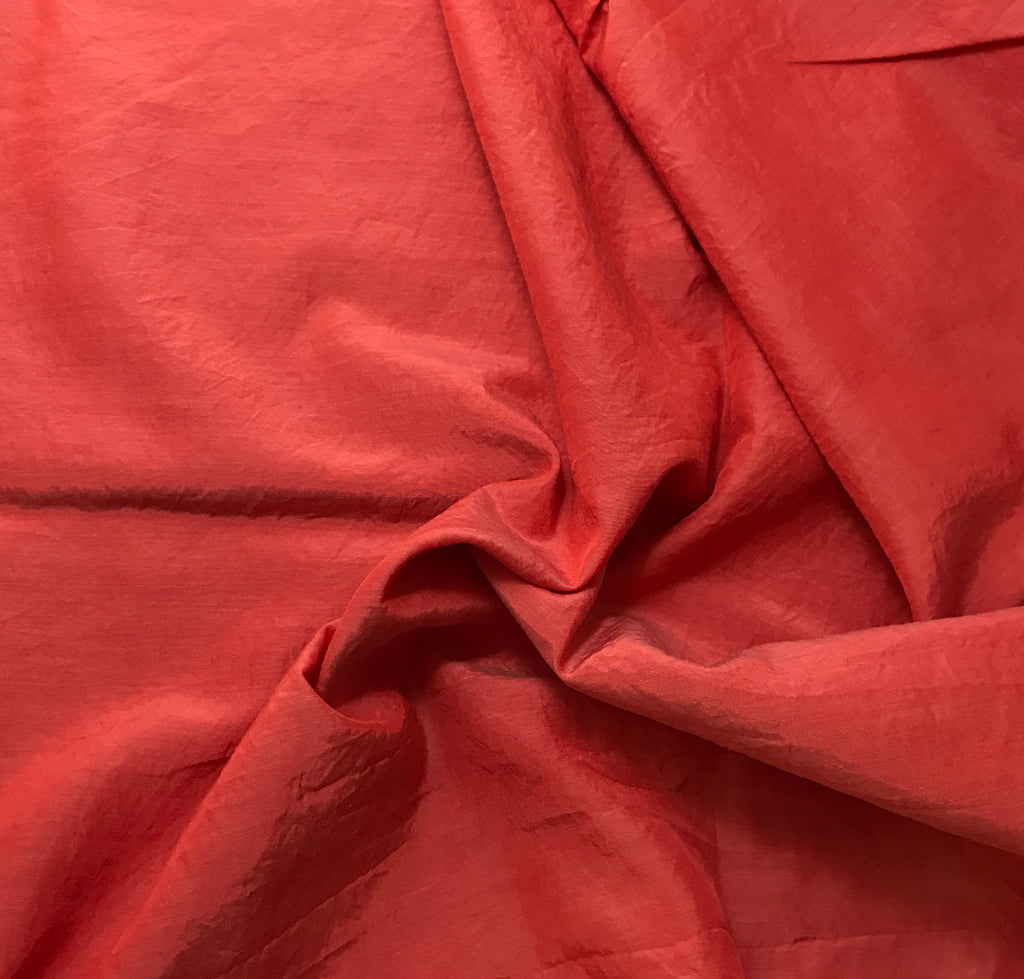 Blood Orange - Hand Dyed Silk/ Cotton Habotai