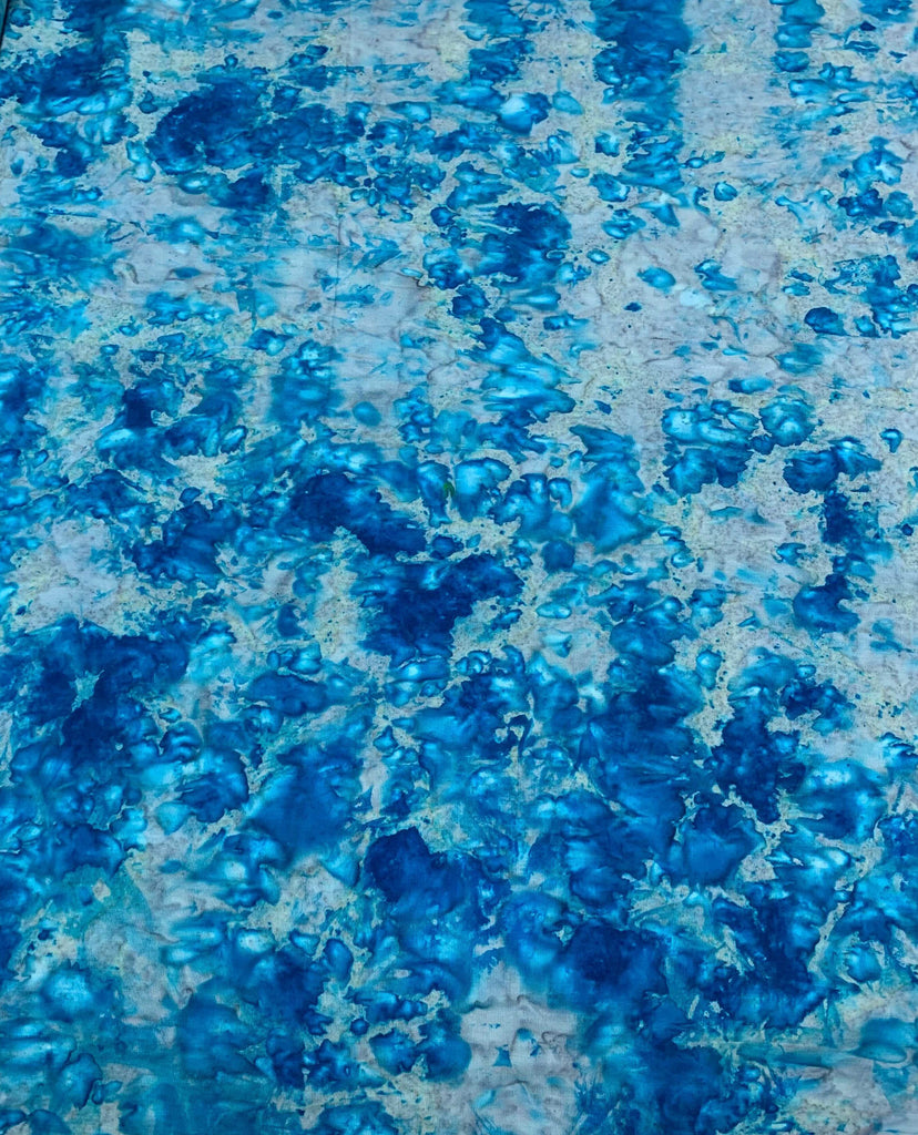 Ocean Blue Splatter - Color Me Banyan - Banyan Batiks Studio for Northcott Fabric