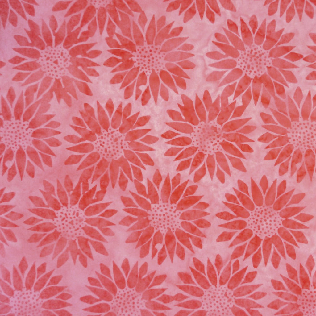 Bridal Rose Daisy Floral Sedona - Batik by Mirah Cotton Fabric