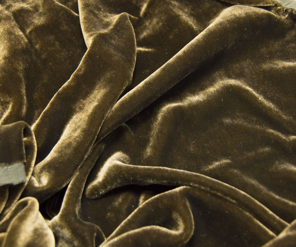 Bronze - Hand Dyed Silk Velvet
