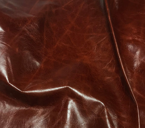 Burnt Red - Cow Hide Leather