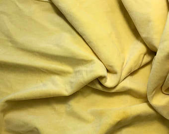 Butter Yellow - Hand Dyed Cotton Velveteen