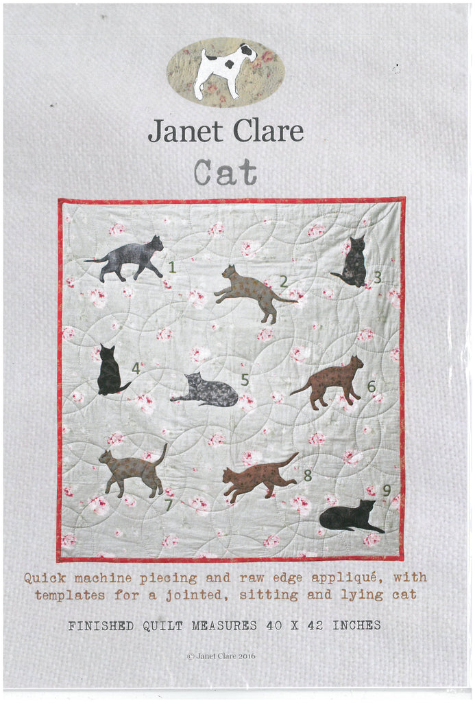 Cat Quilt Pattern -Janet Clare