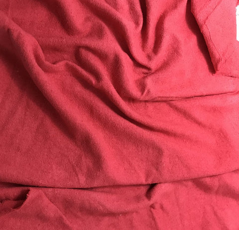 Cherry Red - Hand Dyed Silk Noil