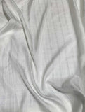 White Stripes - Silk Chiffon Fabric