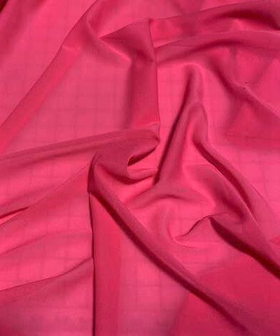 Lipstick Pink - Georgette Silk Chiffon Fabric