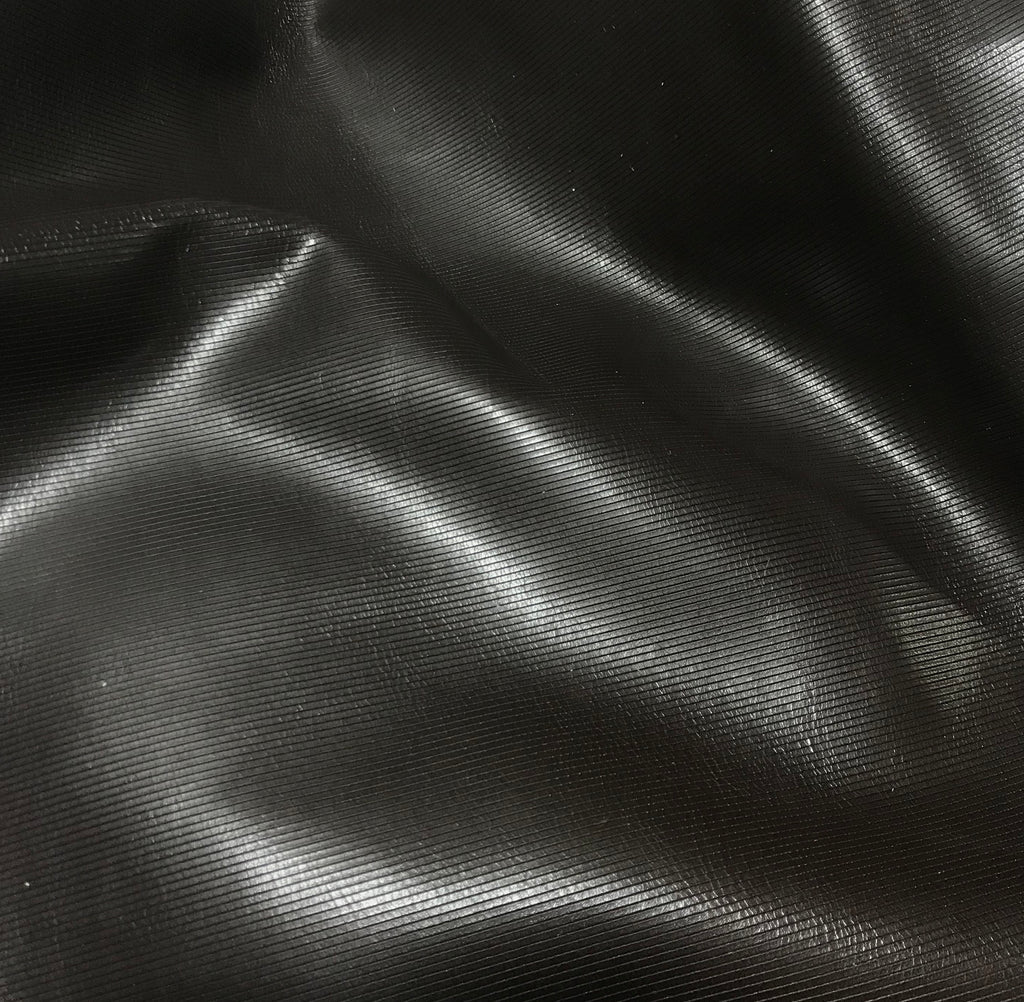Chocolate Brown Stripes - Cow Hide Leather