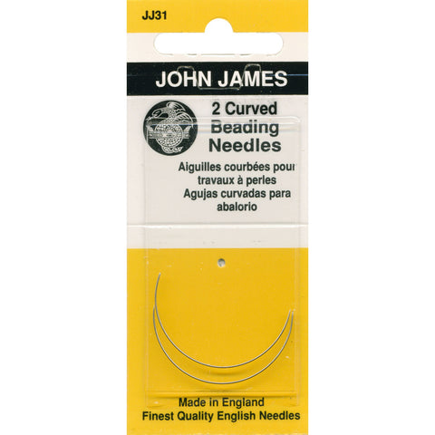 John James Curved Beading Needles-2/Pkg JJ31