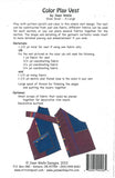 Color Play Vest Pattern -Jean Wells Designs