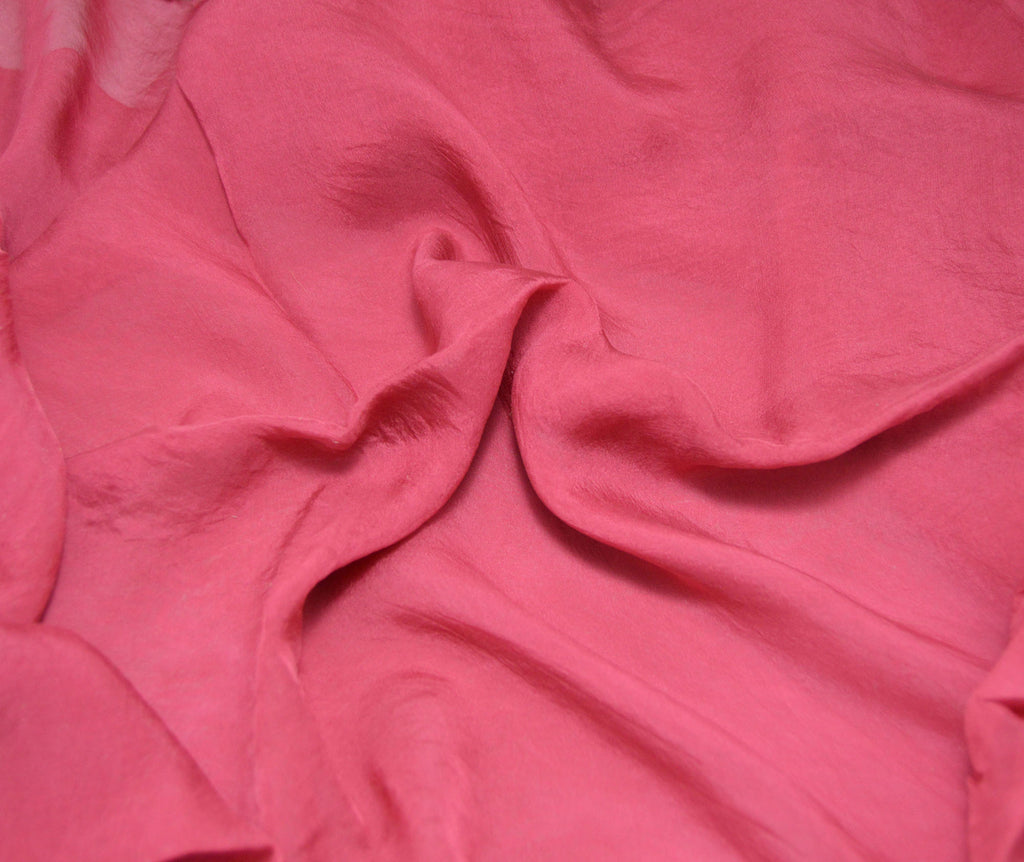 Cranberry Red - Hand Dyed Soft Silk Organza