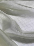 Ivory Crystal Organza Fabric