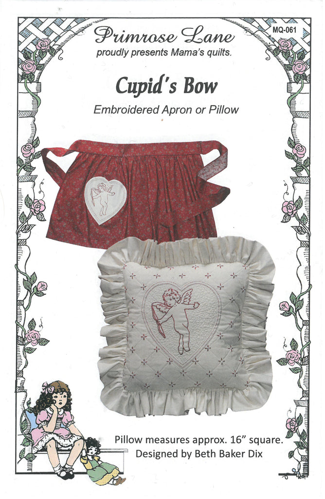 Cupid's Bow Apron or Pillow Pattern - Primrose Lane