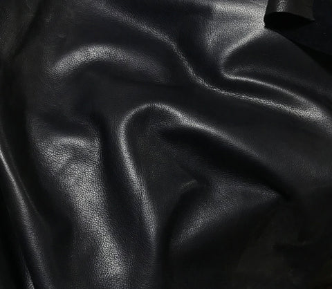 Dark Midnight Blue - Cow Hide Leather