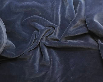Denim Blue - Hand Dyed Cotton Velveteen