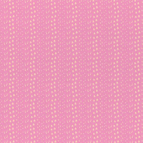 Dinosaur Stories - Dino Footprints Pink - Paintbrush Studio Cotton Fabrics
