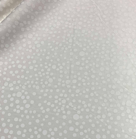 Small Dots White on White - Banyan Classics Pearl - Banyan Batiks Cotton Fabric