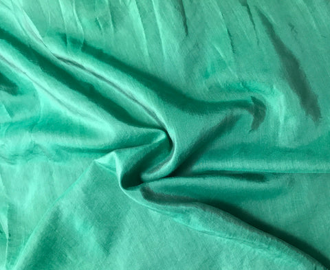 Emerald - Hand Dyed Silk/ Cotton Habotai