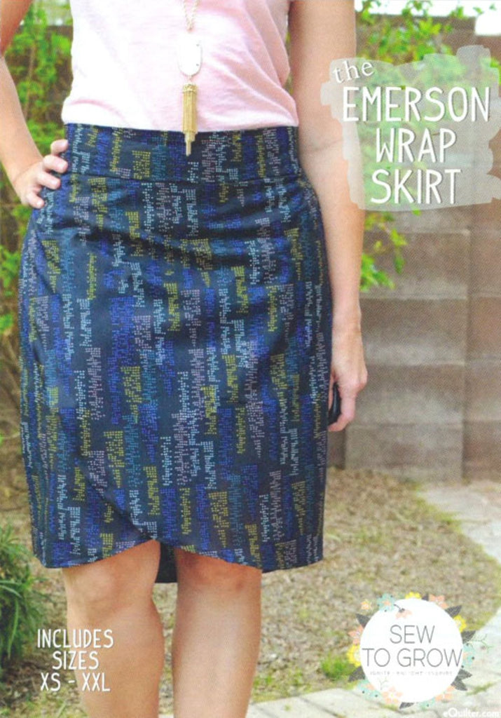 Emerson Wrap Skirt Sizes XS-XXL - Sew To Grow Women's Sewing Pattern