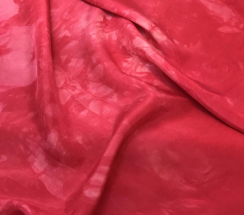 Fuchsia Pink - Hand Dyed Silk Habotai