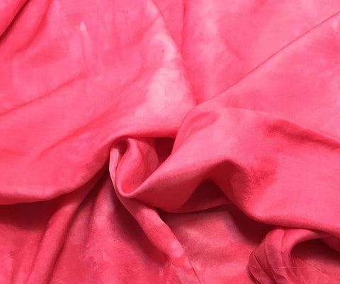 Fuchsia Pink - Hand Dyed Silk/Cotton Sateen