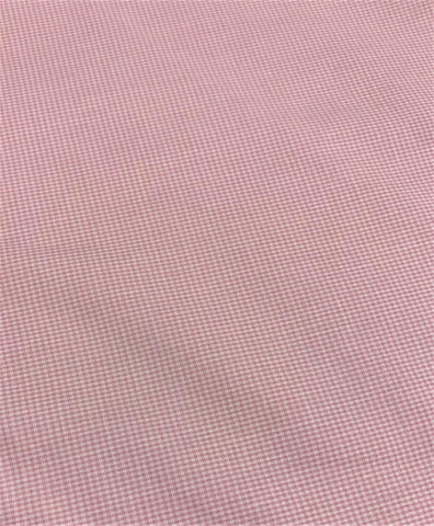 Pink Gingham Micro Check - Spechler Vogel Pima Cotton Shirting Fabric