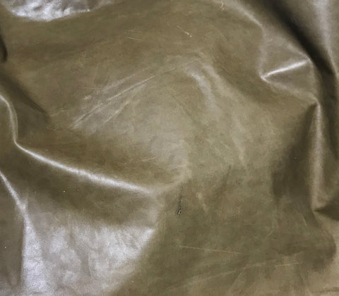 Golden Olive Green - Cow Hide Leather