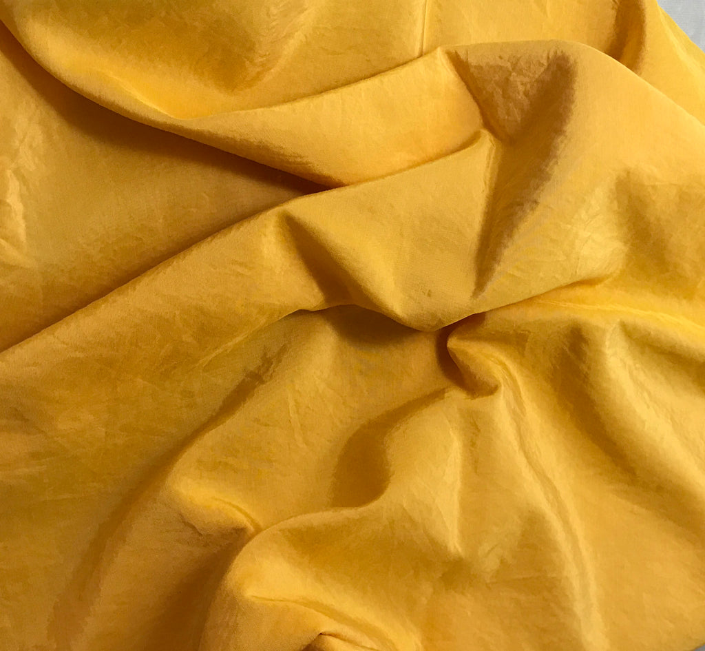 Golden Yellow - Hand Dyed Silk/ Cotton Habotai
