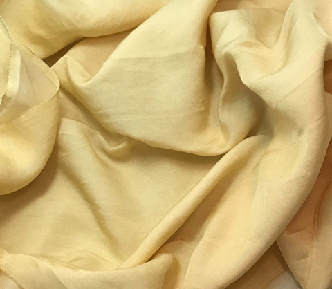 Golden Yellow - Hand Dyed Silk/Cotton Sateen
