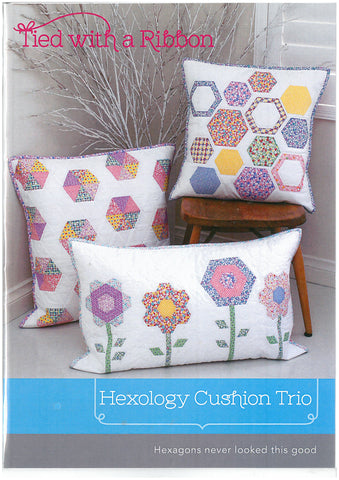 Hexology Cushion Trio - Tied with a Ribbon Sewing Pattern