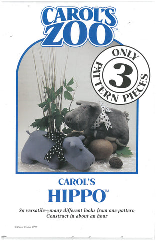 Hippo - Carol's Zoo Plush Pattern