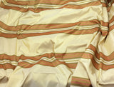 Gold & Rust Stripe - Silk Taffeta