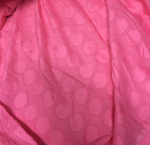 Pink Polka Dots - Cotton Leno Fabric